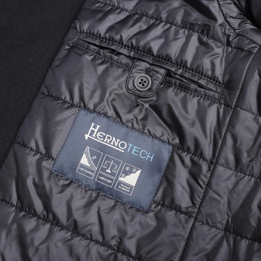 HERNO（ヘルノ） ウールコート 中綿入り コート 大きいサイズあり ブラック メンズ ca000163u-39601-9300 : モダン ...