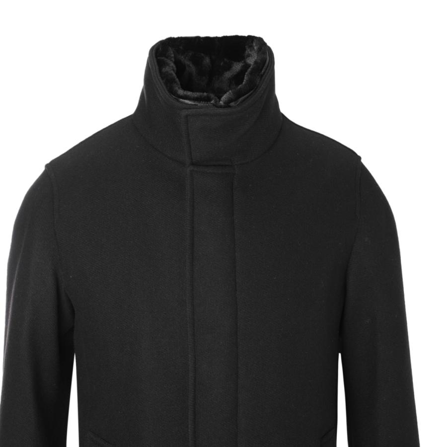 Herno ウール　サイズ40 黒　訳あり　ヘルノ　ショート　パーカー　コート Herno ウール サイズ40 黒 訳あり ヘルノ ショート パーカー コート