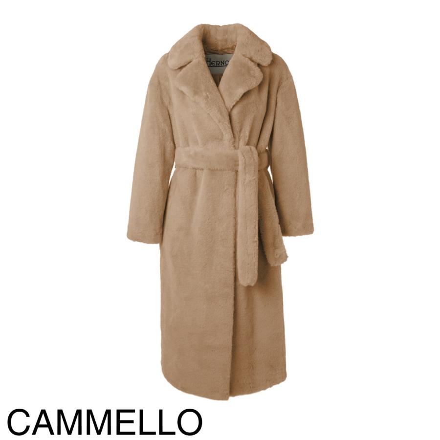 美品✨ヘルノ HERNO ロングコート カシミヤ 銀ボタン 大きいサイズ 44 HERNO（ヘルノ） ロングコート 大きいサイズあり レディース gc000461d