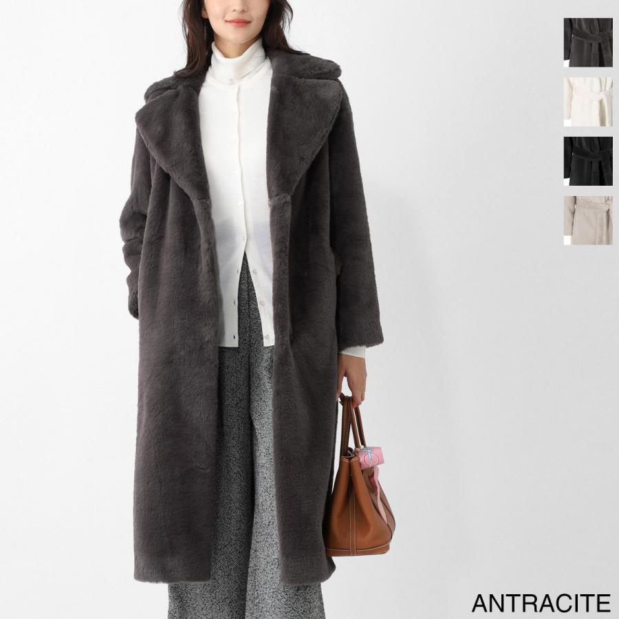 HERNO（ヘルノ） ロングコート COAT IN SOFT ALTERNATIVE FUR ファー