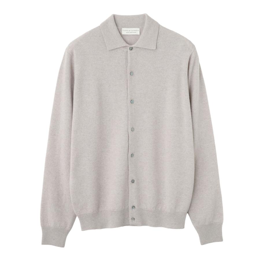 フィリッポ デ ローレンティス FILIPPO DE LAURENTIIS 長袖ニットシャツ CAMICIA ML LANA CASHMERE 大きいサイズあり ベージュ メンズ ca1ml-wc12r-081の画像