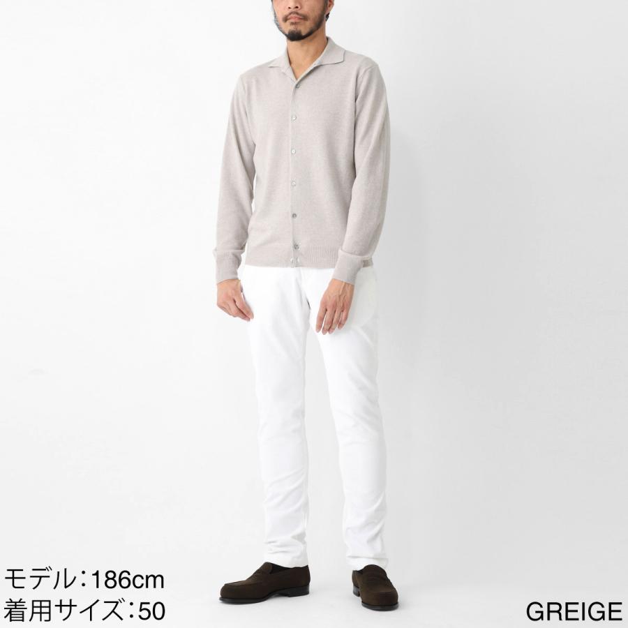 フィリッポ デ ローレンティス FILIPPO DE LAURENTIIS 長袖ニットシャツ CAMICIA ML LANA CASHMERE 大きいサイズあり ベージュ メンズ ca1ml-wc12r-081の画像