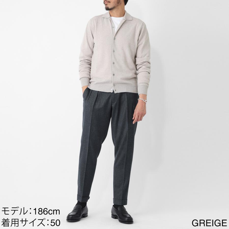 フィリッポ デ ローレンティス FILIPPO DE LAURENTIIS 長袖ニットシャツ CAMICIA ML LANA CASHMERE 大きいサイズあり ベージュ メンズ ca1ml-wc12r-081の画像