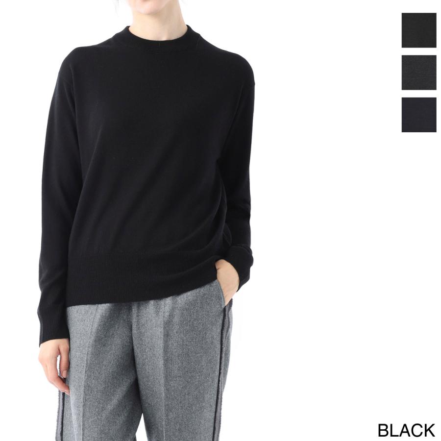 近年 ジョンスメドレー 黒 クルーネック ニット セーター ウール100% JOHN SMEDLEY（ジョンスメドレー） クルーネック ニット CALVERT
