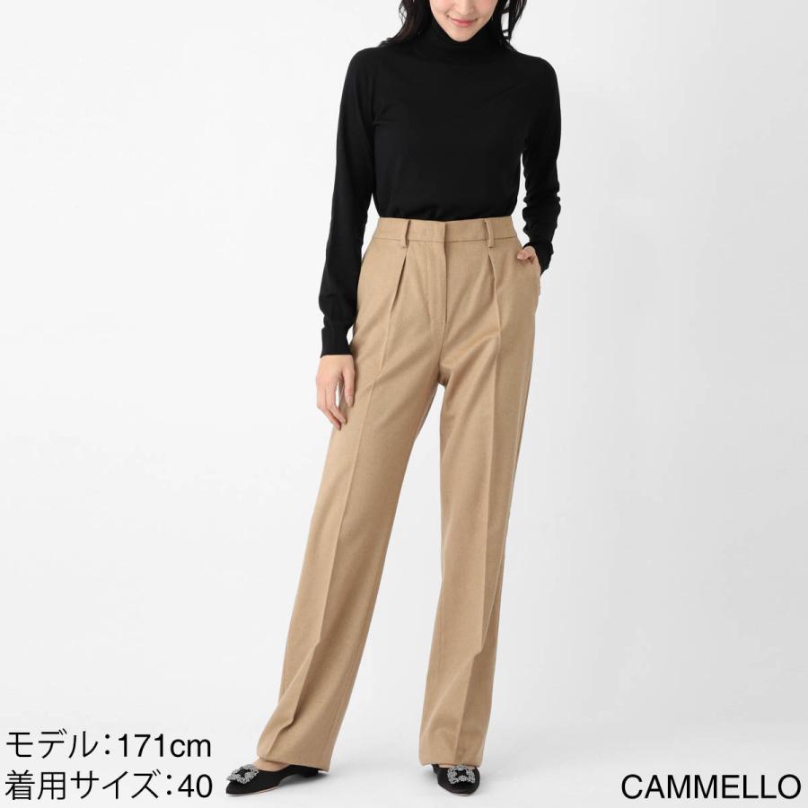 マックスマーラ Max Mara ウールパンツ CARBONE ブラウン レディース carbone-2521136072600-001の画像
