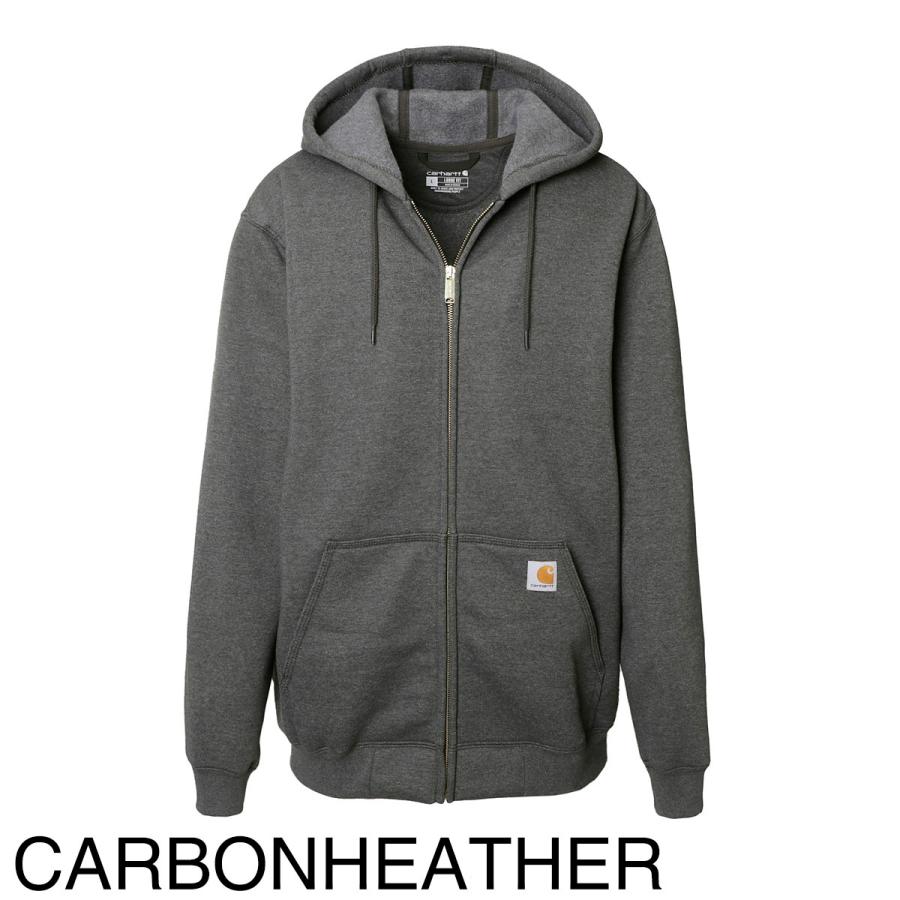 カーハート Carhartt ジップアップパーカ MIDWEIGHT FULL ZIP SWEATSHIRT メンズ k122-026-carbonheather｜mb-y｜12