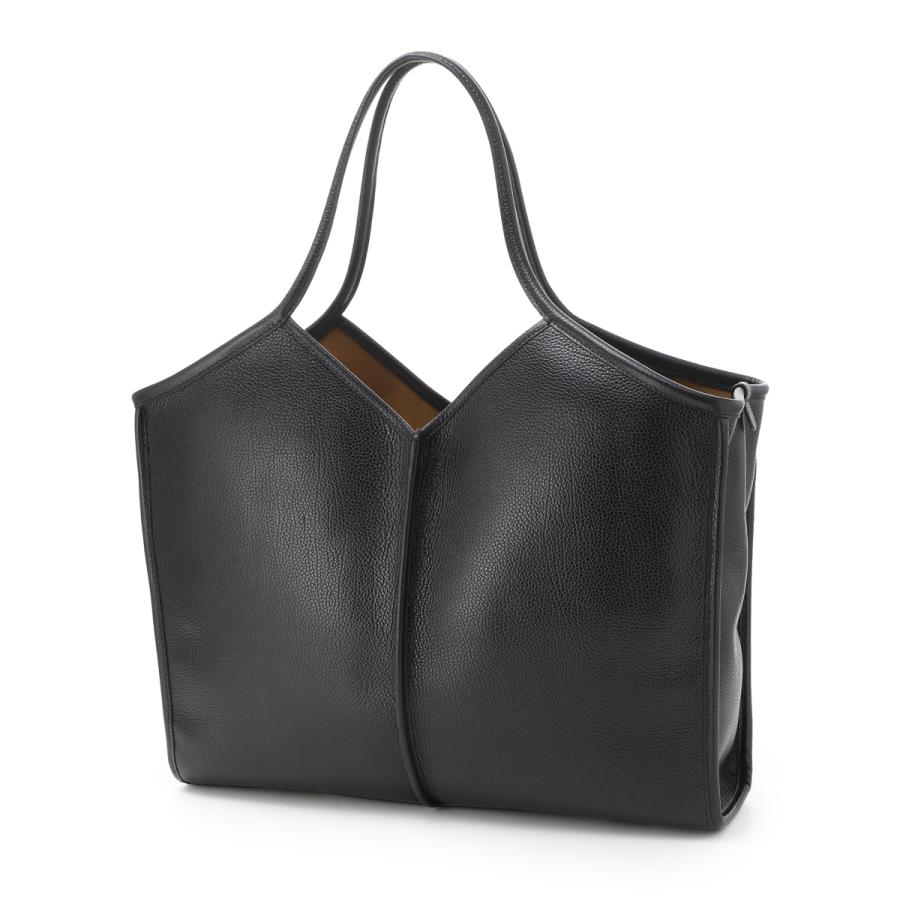 ヘリュー HEREU トートバッグ CALELLA SQUARED MEDIUM GRAINY カレラ ブラック メンズ casqmglwba25-blackの画像