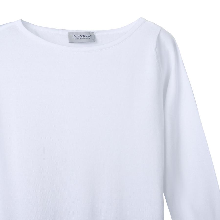 JOHN SMEDLEY（ジョンスメドレー） ボートネック 7分袖ニット