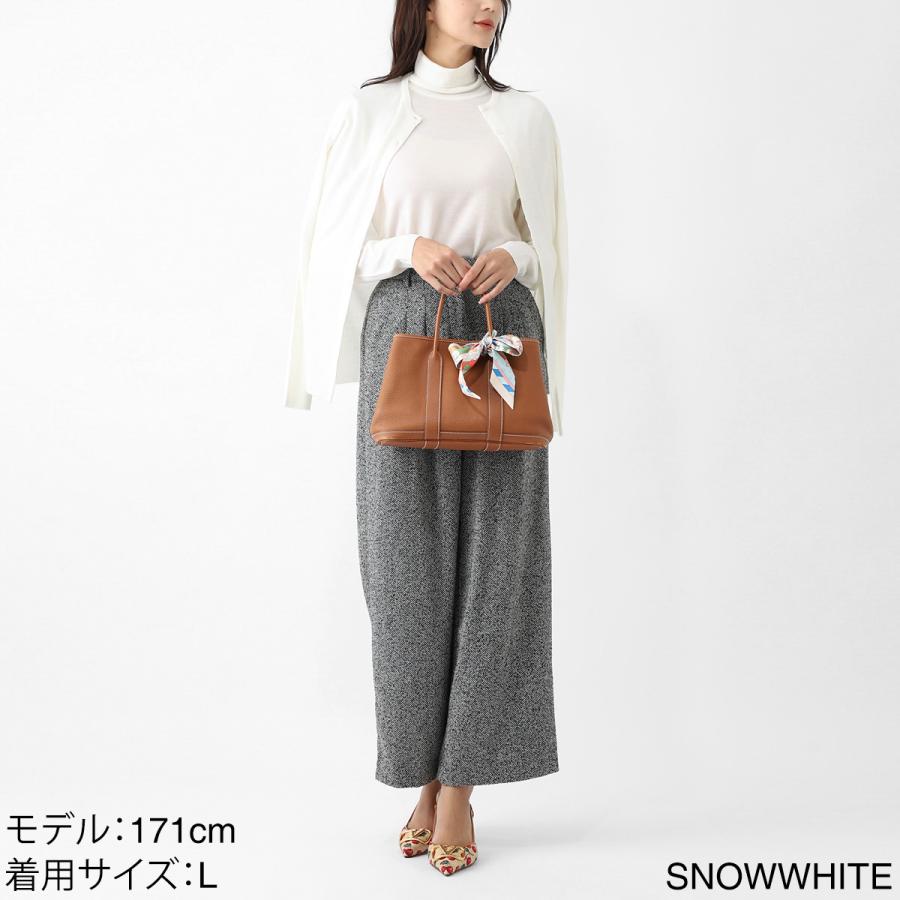ジョンスメドレー JOHN SMEDLEY タートルネックセーター CATKIN エクストラファインメリノウール 30ゲージ SLIM FIT レディース silverの画像