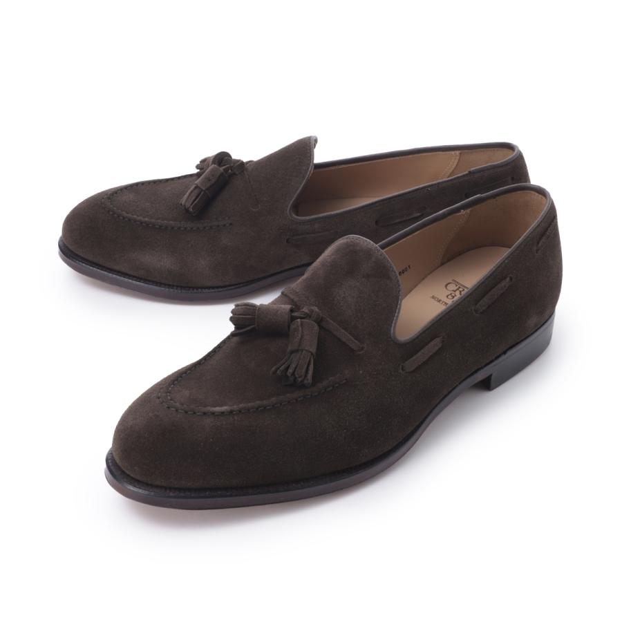 クロケット&ジョーンズ CROCKETT&JONES タッセルローファー CAVENDISH2 キャベンディッシュ2 ワイズE ラスト325 大きいサイズあり ブラウン メンズの画像