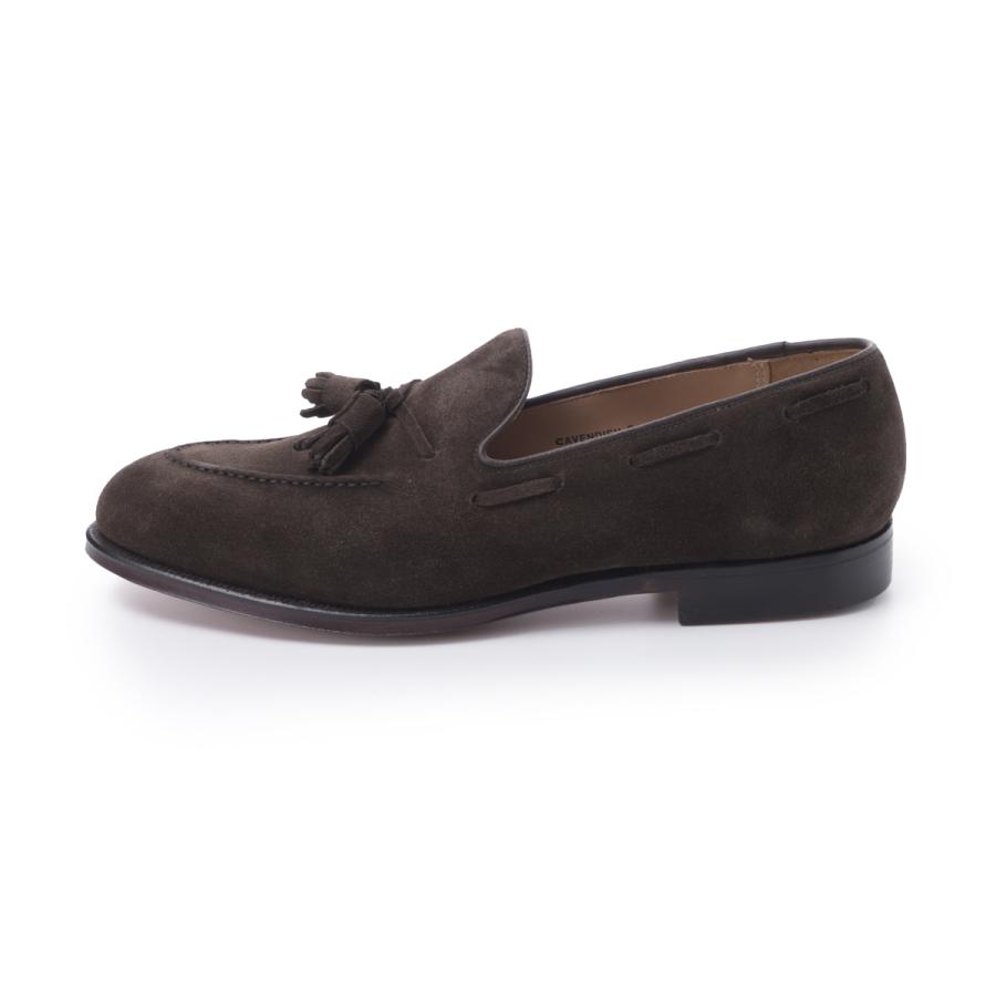 クロケット&ジョーンズ CROCKETT&JONES タッセルローファー CAVENDISH2 キャベンディッシュ2 ワイズE ラスト325 大きいサイズあり ブラウン メンズの画像