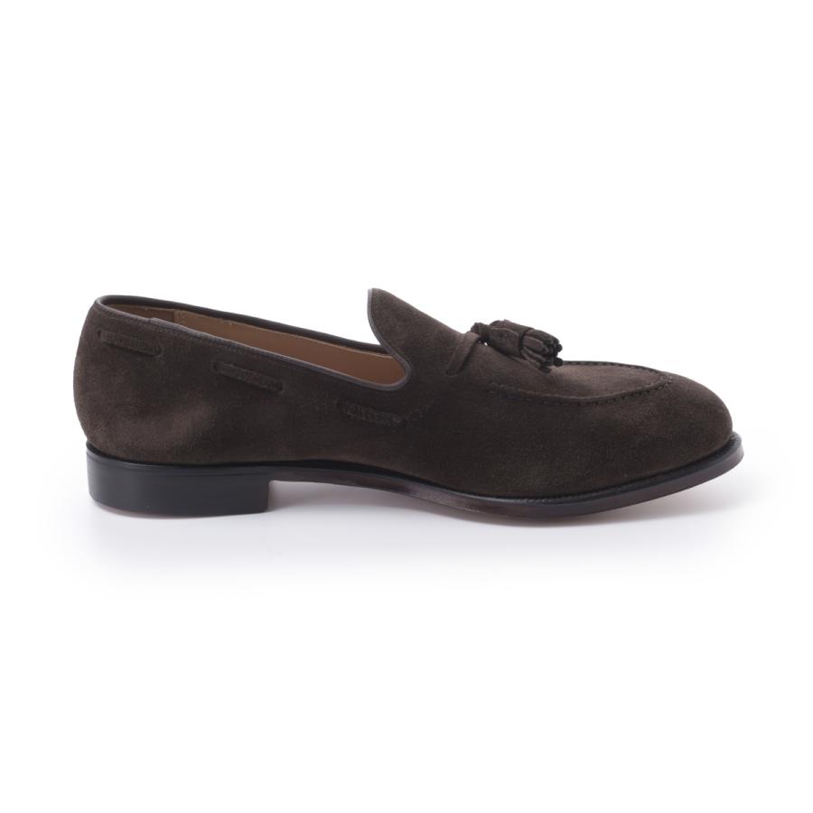 クロケット&ジョーンズ CROCKETT&JONES タッセルローファー CAVENDISH2 キャベンディッシュ2 ワイズE ラスト325 大きいサイズあり ブラウン メンズの画像
