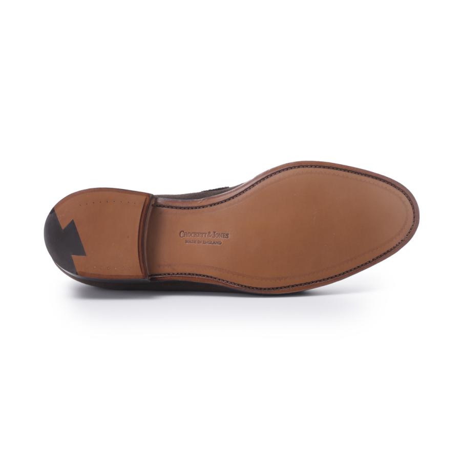 クロケット&ジョーンズ CROCKETT&JONES タッセルローファー CAVENDISH2 キャベンディッシュ2 ワイズE ラスト325 大きいサイズあり ブラウン メンズの画像