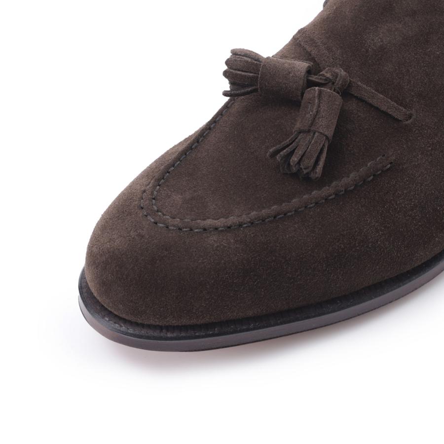 クロケット&ジョーンズ CROCKETT&JONES タッセルローファー CAVENDISH2 キャベンディッシュ2 ワイズE ラスト325 大きいサイズあり ブラウン メンズの画像