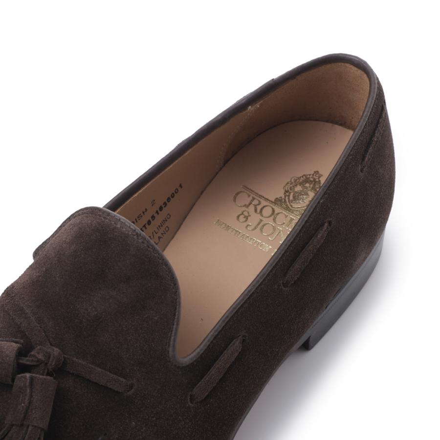 クロケット&ジョーンズ CROCKETT&JONES タッセルローファー CAVENDISH2 キャベンディッシュ2 ワイズE ラスト325 大きいサイズあり ブラウン メンズの画像