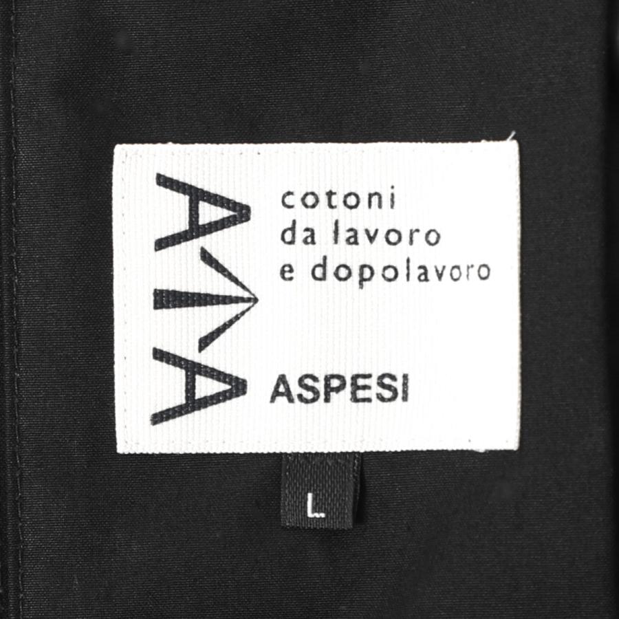アスペジ ASPESI ワックスコーティング ジャケット DRY WAX COTTON JACKET ドライワックスコットン シャツジャケット ブラック メンズ cg70-d070-10241の画像