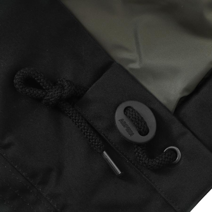 アスペジ ASPESI ワックスコーティング ジャケット DRY WAX COTTON JACKET ドライワックスコットン シャツジャケット ブラック メンズ cg70-d070-10241の画像