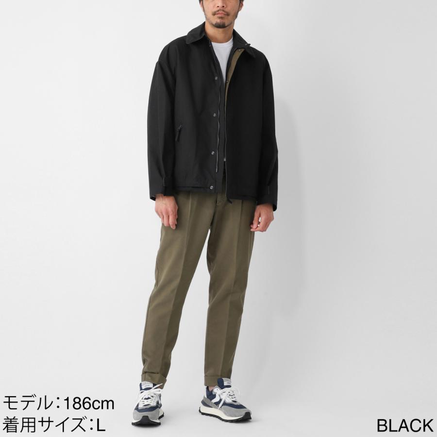 アスペジ ASPESI ワックスコーティング ジャケット DRY WAX COTTON JACKET ドライワックスコットン シャツジャケット ブラック メンズ cg70-d070-10241の画像