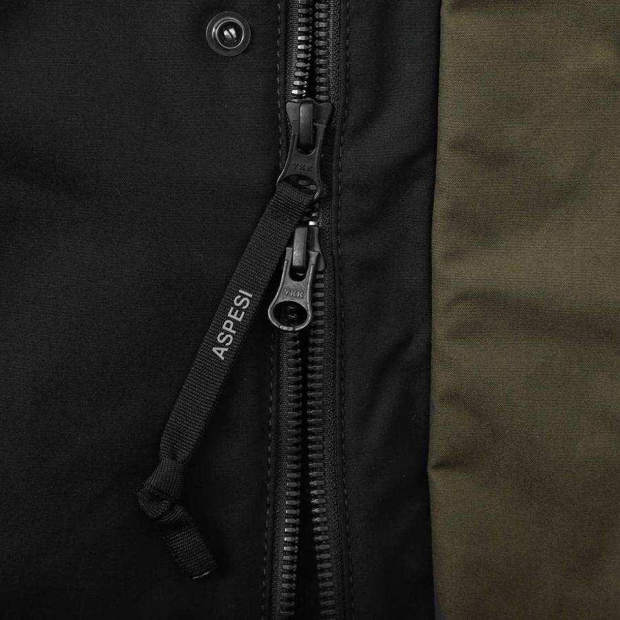 アスペジ ASPESI ワックスコーティング ジャケット DRY WAX COTTON JACKET ドライワックスコットン シャツジャケット ブラック メンズ cg70-d070-10241の画像