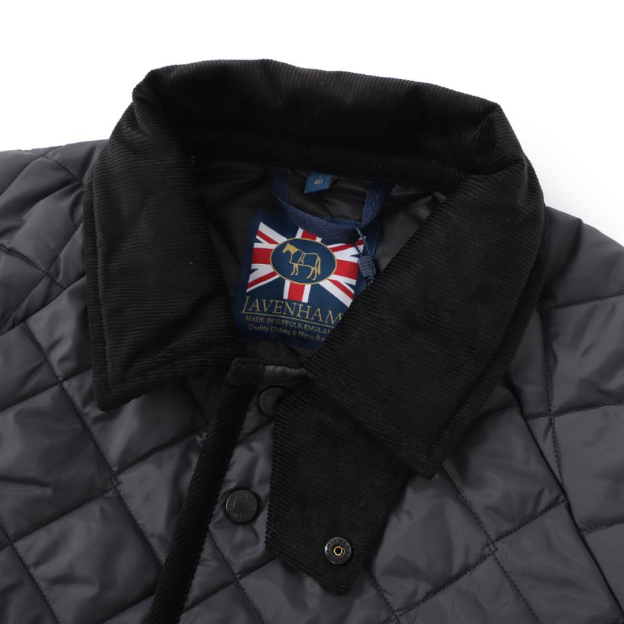LAVENHAM キルティング ナイロン ロングコート(40)(L)ブラック LAVENHAM（ラベンハム） キルティングコート Chantry チャントリー