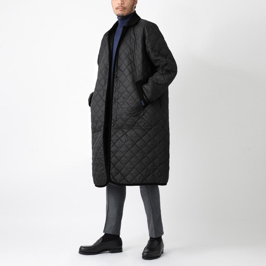 【未使用タグ付】ラベンハム キルティングコート ダウンコート ロング ブラック LAVENHAM（ラベンハム） [クーポンで20%OFF]ラベンハム/LAVENHAM