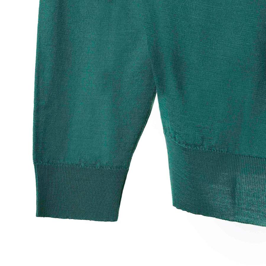 ジョンスメドレー JOHN SMEDLEY タートルネック ニット CHERWELL エクストラファインメリノウール 30ゲージ STANDARD FIT メンズ cherwell-greenemerald｜mb-y｜08