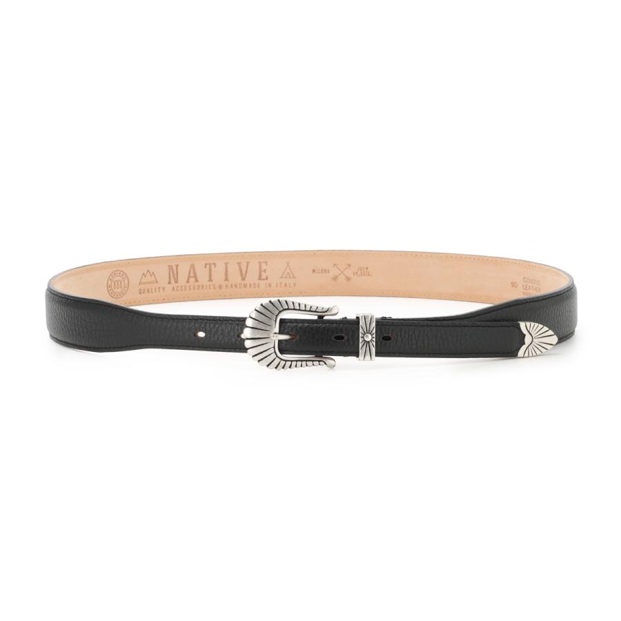 アドリアーノ・メネッゲティ　ウエスタンカーフベルト（ブラック） アドリアーノ メネゲッティ ADRIANO MENEGHETTI ベルト CHEYENNE