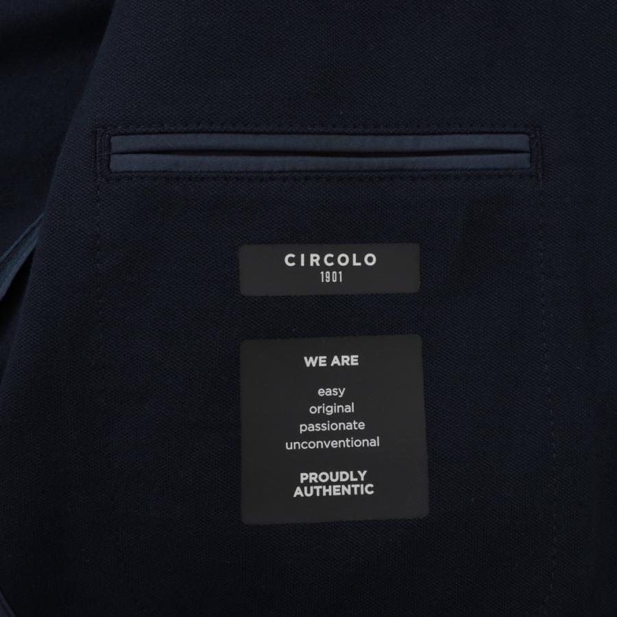 チルコロ ジャケット CIRCOLO 1901 シングル イージージャケット PIQUET LIGHT DYED  メンズ cn4650-447の画像