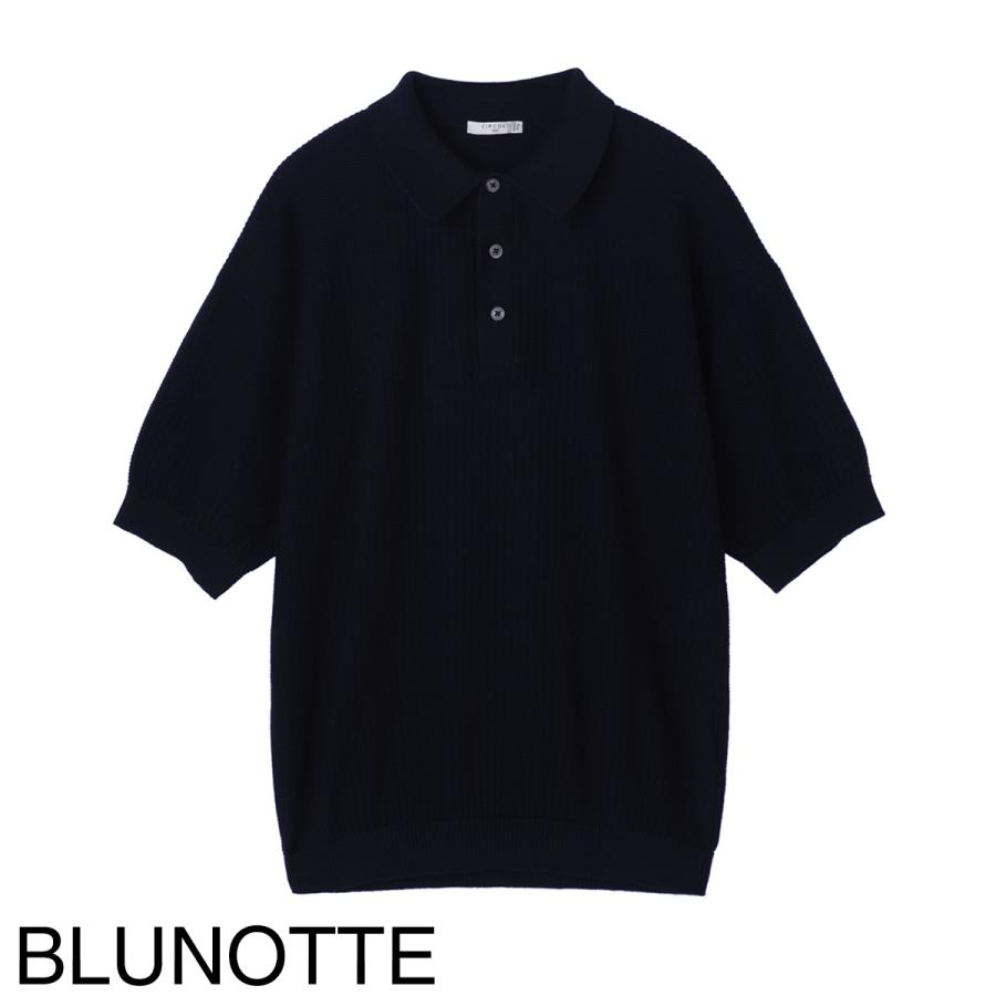CIRCOLO1901 コットンニットポロ XL イタリア製　ネイビー CIRCOLO1901 コットンニットポロ XL イタリア製 ネイビー CIRCOLO1901