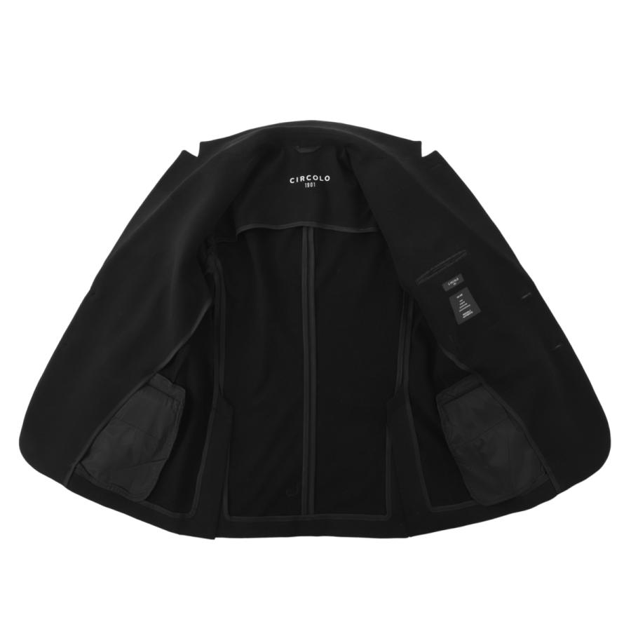 チルコロ CIRCOLO 1901 2つボタン イージージャケット LIGHT FLEECE CASHMERE TOUCH 大きいサイズあり メンズ cn4929-001の画像