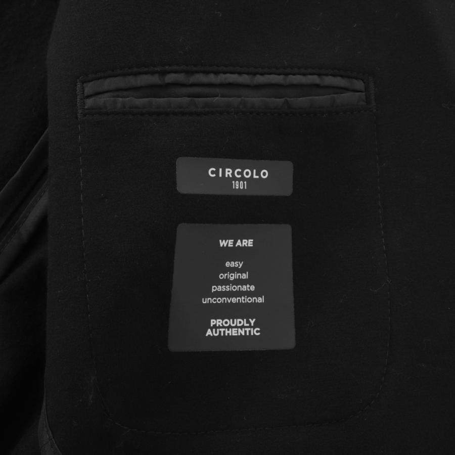 チルコロ CIRCOLO 1901 2つボタン イージージャケット LIGHT FLEECE CASHMERE TOUCH 大きいサイズあり メンズ cn4929-001の画像