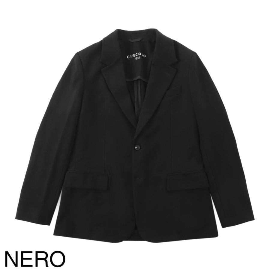 チルコロ CIRCOLO 1901 2つボタン イージージャケット LIGHT FLEECE CASHMERE TOUCH 大きいサイズあり メンズ cn4929-001の画像