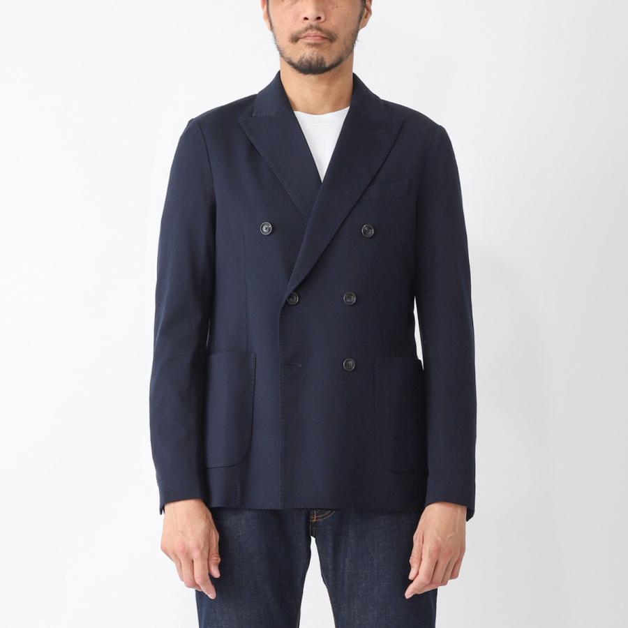 チルコロ ジャケット CIRCOLO 1901 ダブル SUPER LIGHT PREMIUM PIQUET SCOTTISH YARN メンズ cn5176-447の画像