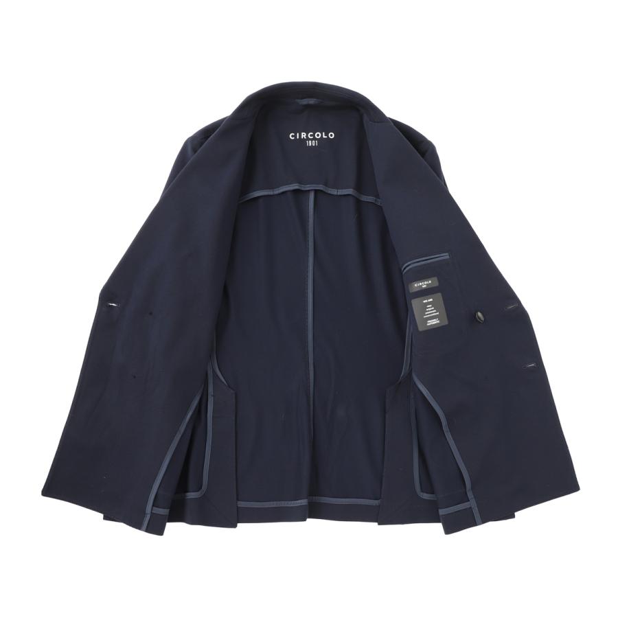 チルコロ ジャケット CIRCOLO 1901 ダブル SUPER LIGHT PREMIUM PIQUET SCOTTISH YARN メンズ cn5176-447の画像