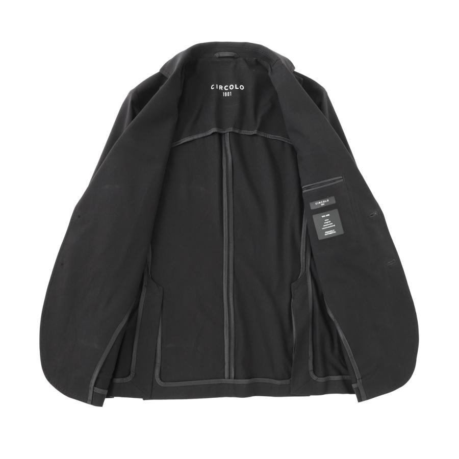 チルコロ ジャケット CIRCOLO 1901 イージージャケット LIGHT JERSEY STRETCH 大きいサイズ メンズ シングルの画像