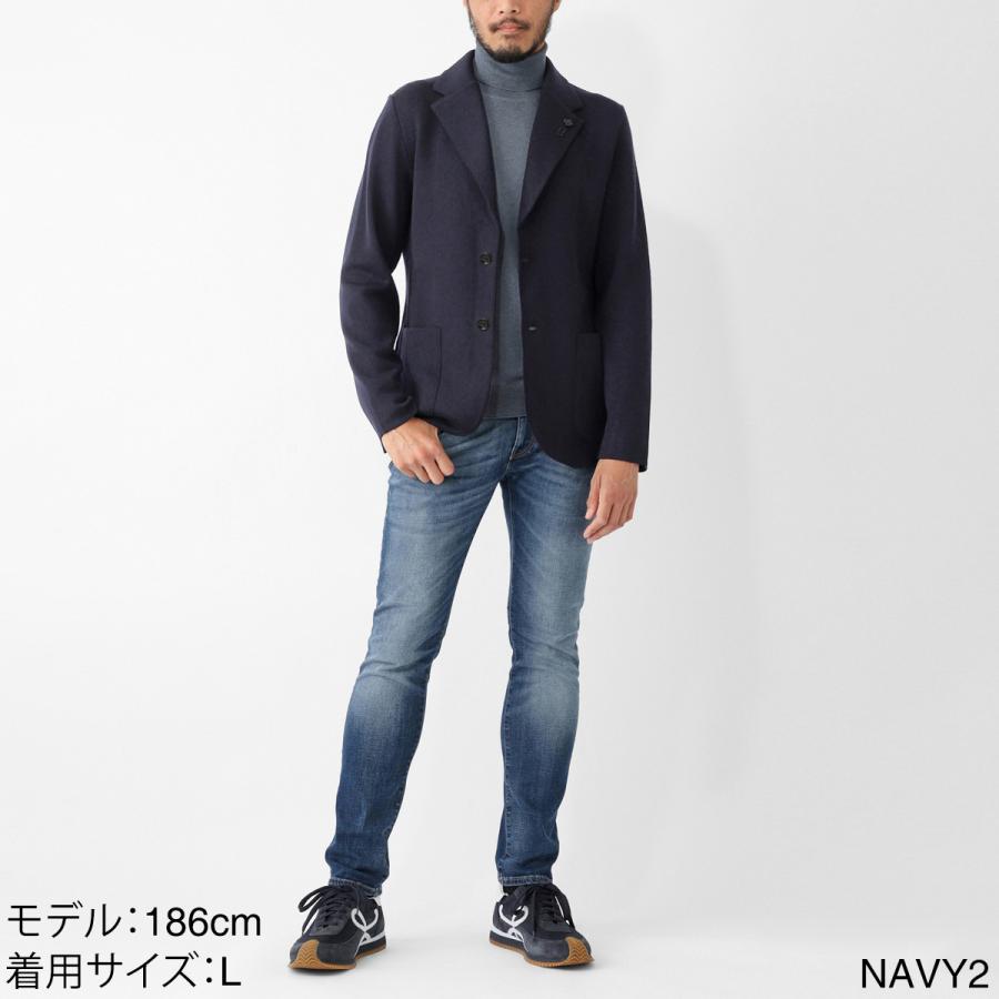 LARDINI（ラルディーニ） LARDINI 2つボタン ニットジャケット メンズ