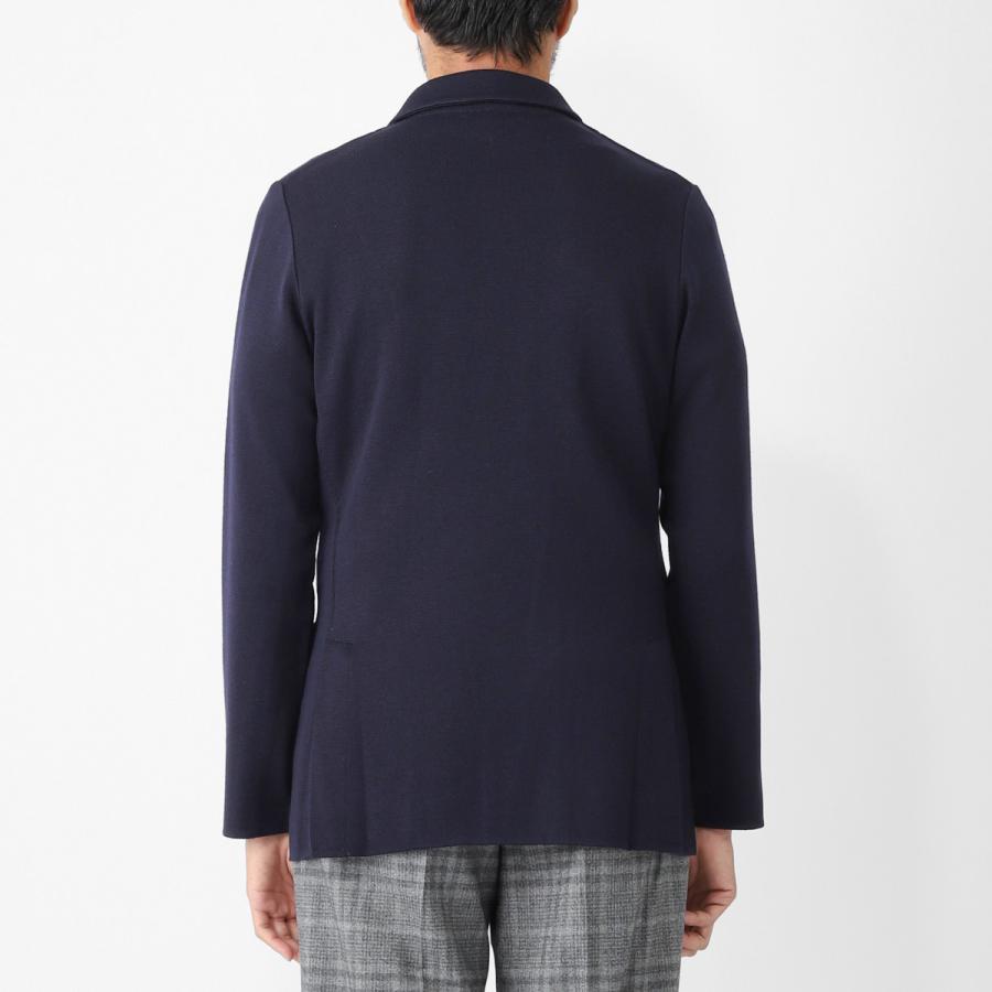LARDINI（ラルディーニ） ダブルブレスト ニットジャケット ブルー