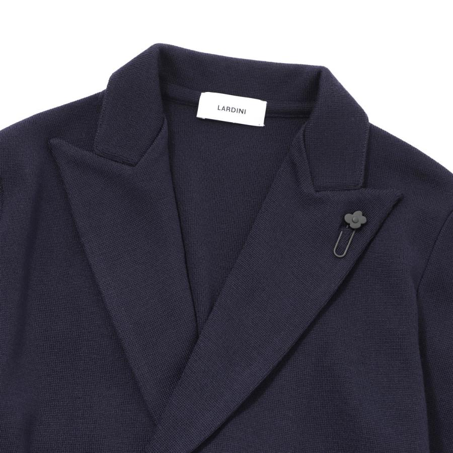LARDINI（ラルディーニ） ダブルブレスト ニットジャケット ブルー