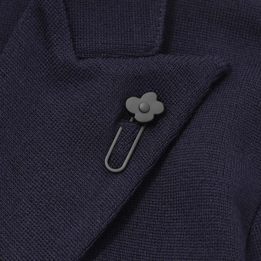 LARDINI（ラルディーニ） ダブルブレスト ニットジャケット ブルー