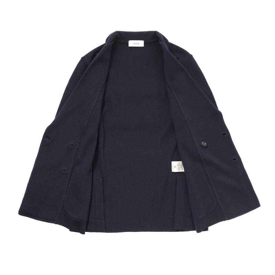LARDINI（ラルディーニ） ダブルブレスト ニットジャケット ブルー