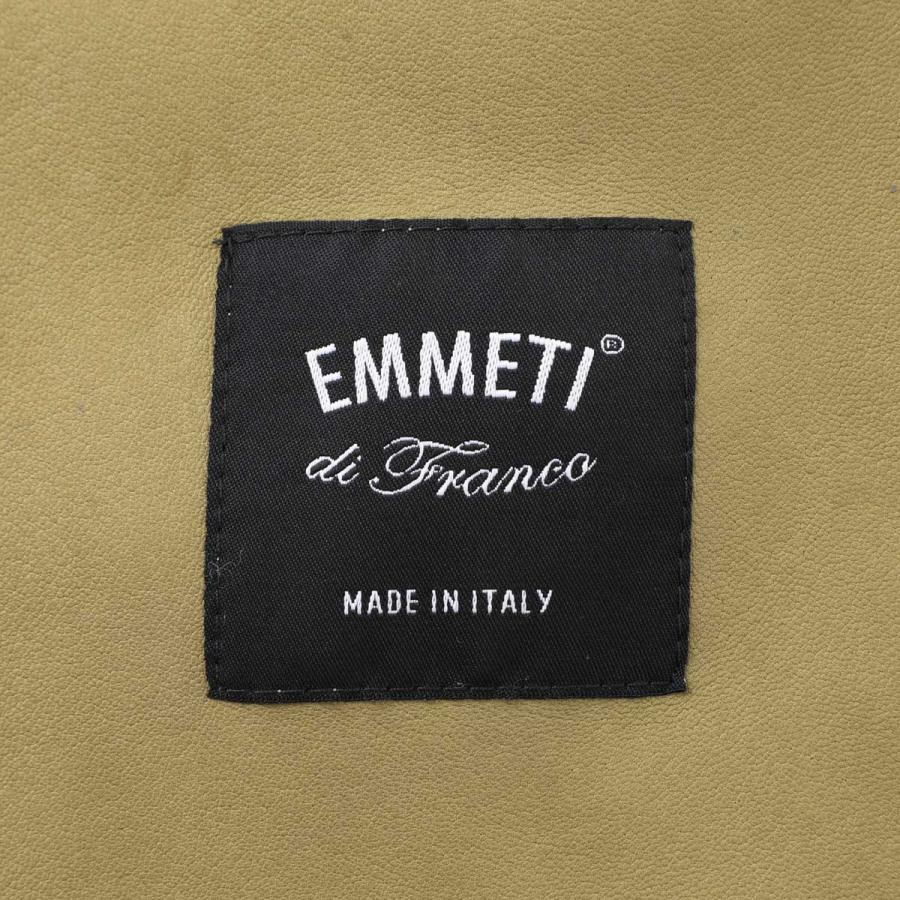 エンメティ EMMETI レザージャケット COLE カーコート ワークジャケット 大きいサイズあり ブラウン メンズ cole-lambskin-suede-lightsalviaの画像