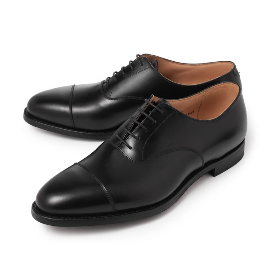 クロケット&ジョーンズ CROCKETT&JONES 内羽根式 シューズ CONNAUGHT 2 20106A-C01C1 LAST 379  大きいサイズあり ブラック メンズの画像