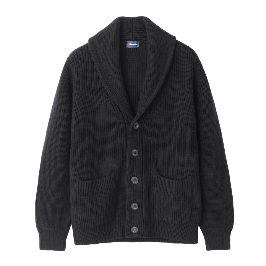 ドルモア DRUMOHR カーディガン CARDIGAN COLLO A SCIALLE ML ショールカラー カーディガン 大きいサイズあり ブラック メンズ d5m419pnl-690の画像