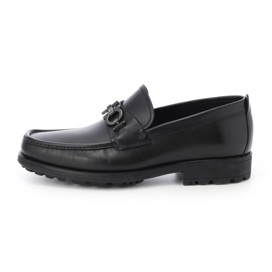 フェラガモ FERRAGAMO ローファー DAVID ワイズ:EEE ビットローファー 大きいサイズあり ブラック メンズ david-02a515-671792-neroの画像