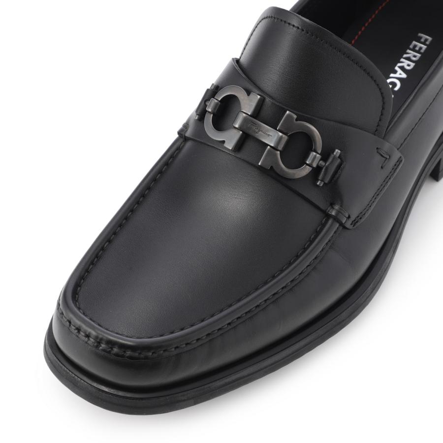 フェラガモ FERRAGAMO ローファー DAVID ワイズ:EEE ビットローファー 大きいサイズあり ブラック メンズ david-02a515-671792-neroの画像
