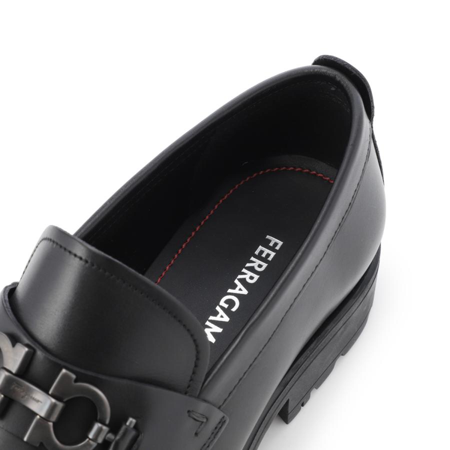 フェラガモ FERRAGAMO ローファー DAVID ワイズ:EEE ビットローファー 大きいサイズあり ブラック メンズ david-02a515-671792-neroの画像