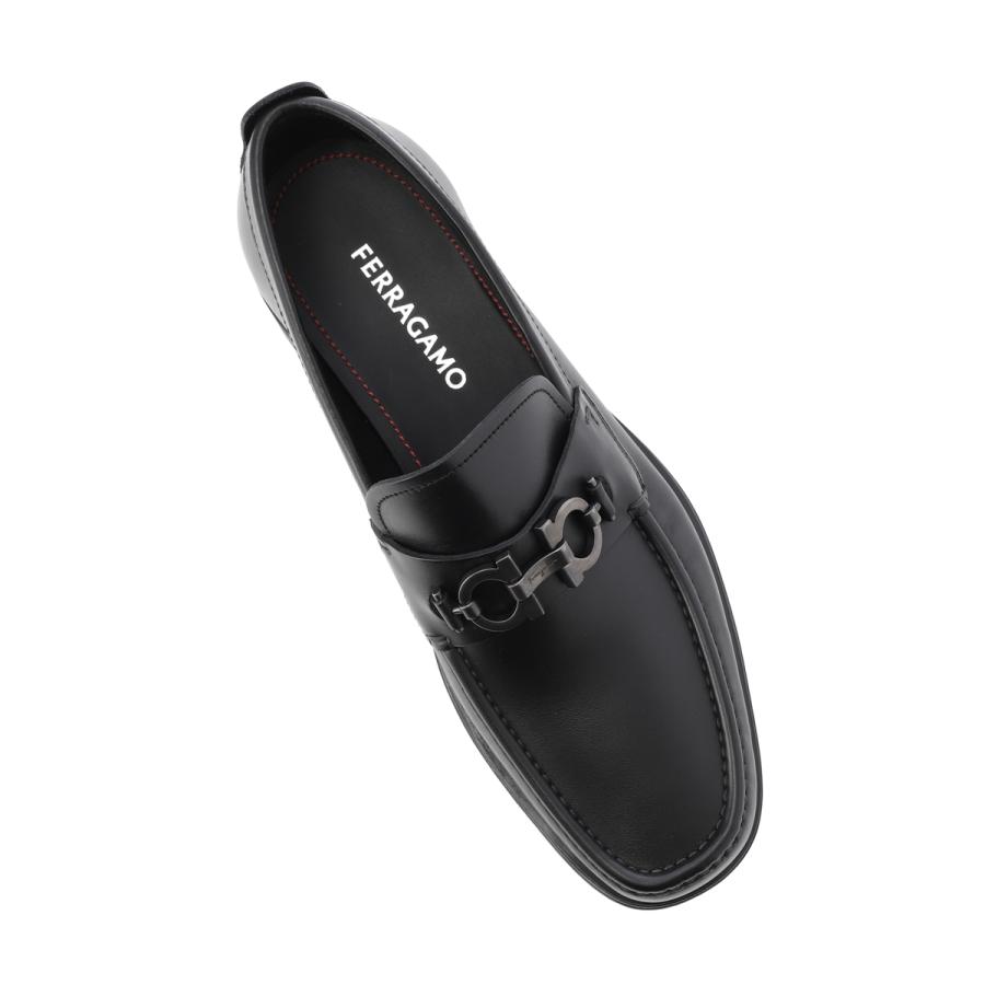 フェラガモ FERRAGAMO ローファー DAVID ワイズ:EEE ビットローファー 大きいサイズあり ブラック メンズ david-02a515-671792-neroの画像