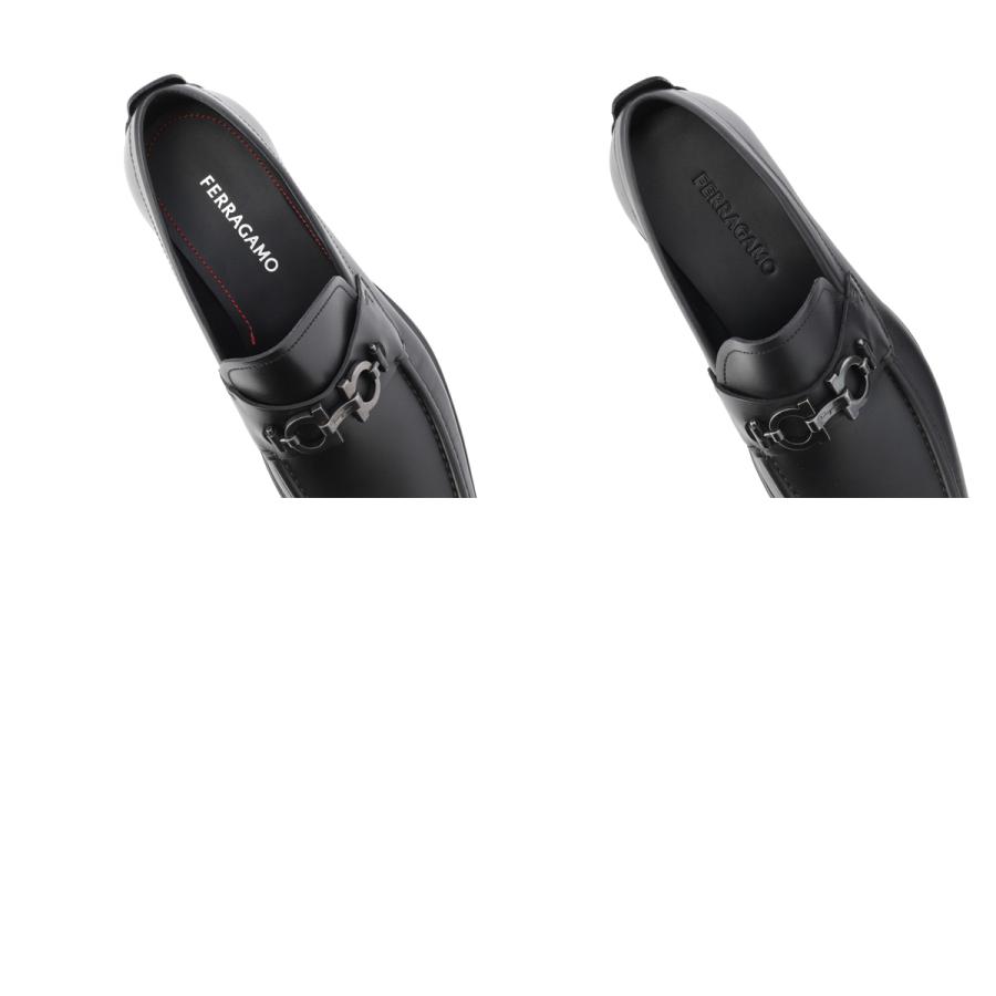 フェラガモ FERRAGAMO ローファー DAVID ワイズ:EEE ビットローファー 大きいサイズあり ブラック メンズ david-02a515-671792-neroの画像