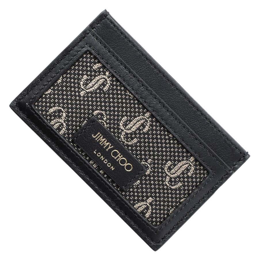 JIMMY CHOO（ジミーチュウ） カードケース DEEN RAU ブラック メンズ