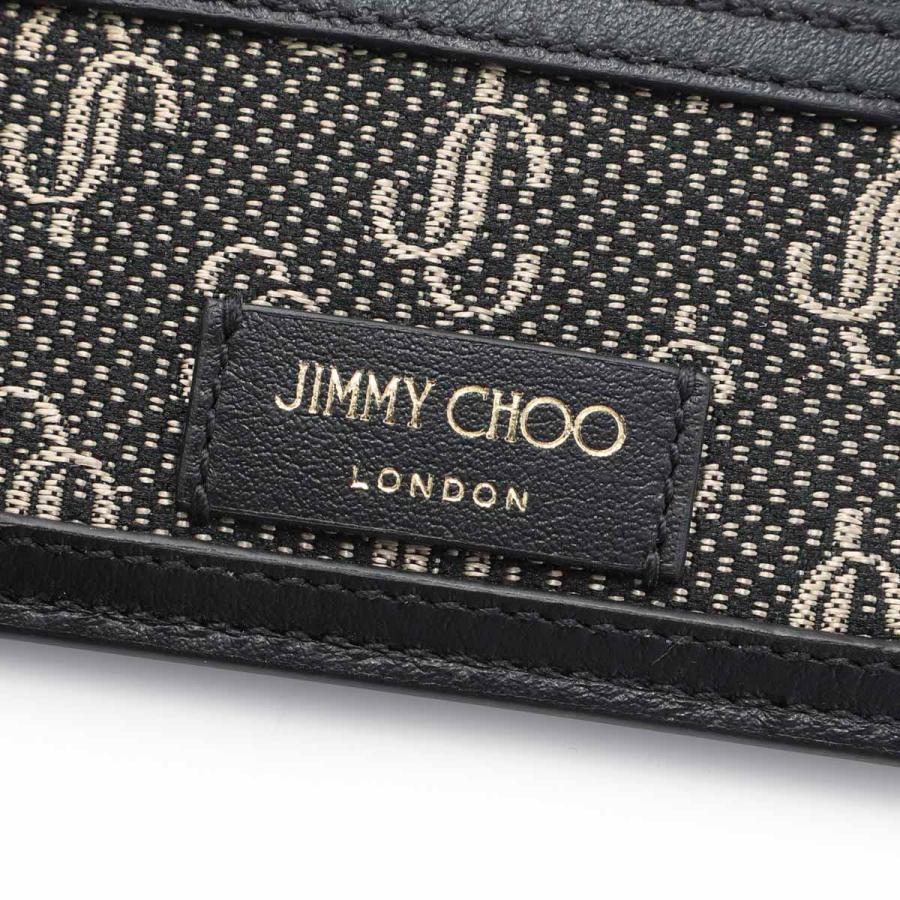 JIMMY CHOO（ジミーチュウ） カードケース DEEN RAU ブラック メンズ